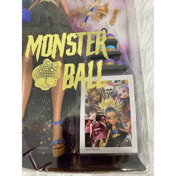 Monster High Doll Cleo De Nile in Monster Ball Party Dress with Accessories - Picture 6 of 11